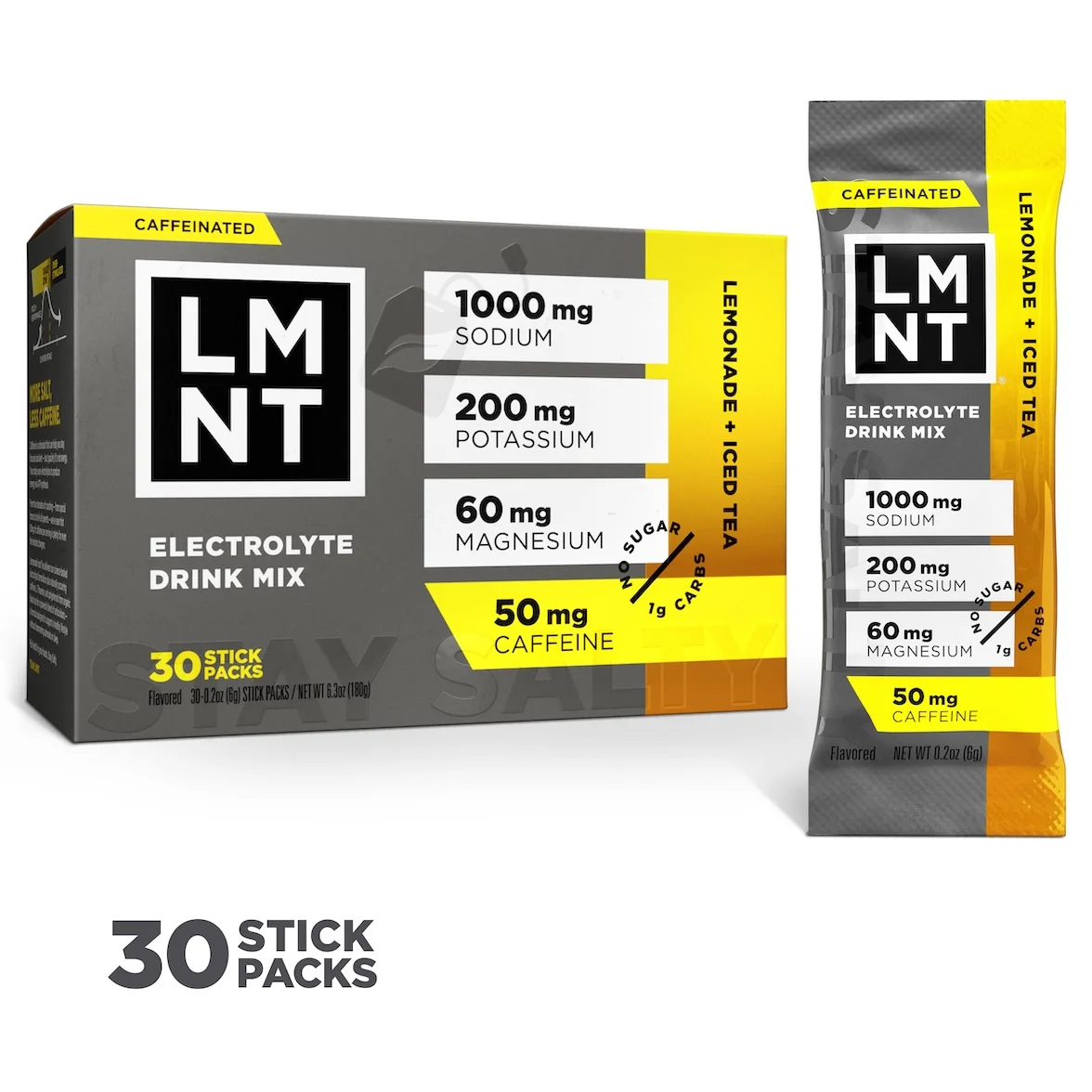 LMNT Lemonade Iced Tea 30-stick box